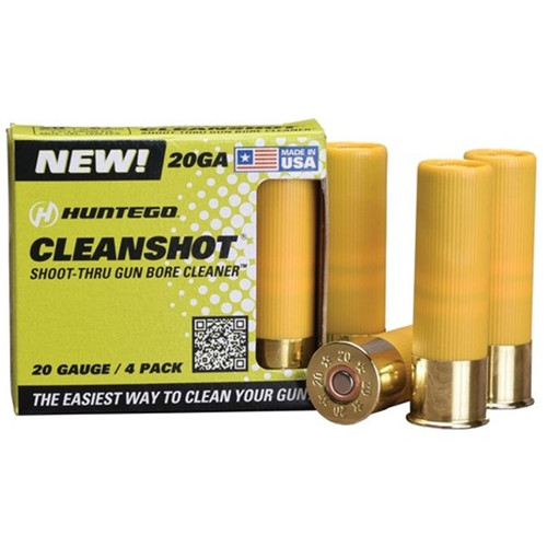 Maintain the performance of your 20 gauge shotgun with Huntego Cleanshot Gun Bore Cleaners. Each pack includes four precision-fit cleaners for efficient and convenient bore maintenance.