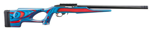 Experience the spirit of American marksmanship with the Ruger 10/22 USA Shooting 2024 Red/Blue TALO Edition. This limited edition semi-automatic rifle features a blue and red thumbhole target laminate stock, 18-inch heavy barrel, and a 10 + 1 round capacity, delivering precision and style in one package.