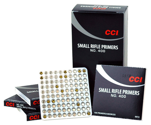 Get unmatched reliability and performance with CCI #400 Primers Small Rifle 5000pk Case Lots. Designed for consistency and accuracy, these primers ensure smooth ignition for your reloads. Stock up with bulk packaging for uninterrupted shooting sessions.