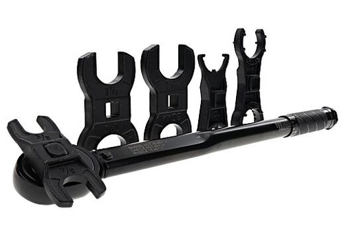 Shop the Wheeler Delta Series XL FAT Wrench Complete AR Crowfoot Set for precision torque control with AR-15/AR-10 rifles. Includes multiple wrenches and a hard-sided case.