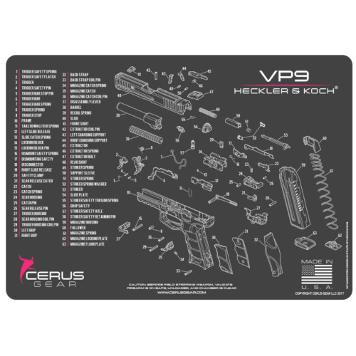 HK VP9 SCHEMATIC GRAY/PINK