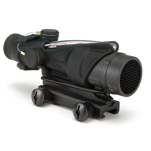 Explore the Trijicon ACOG PG31RCO-M4 4x32mm Scope with Red Chevron Reticle and Dual Illumination in Black. This high-quality tactical optic offers 4x magnification, precise aiming, and target acquisition in any lighting condition. With its rugged construction, this scope ensures durability and reliable performance in the field.