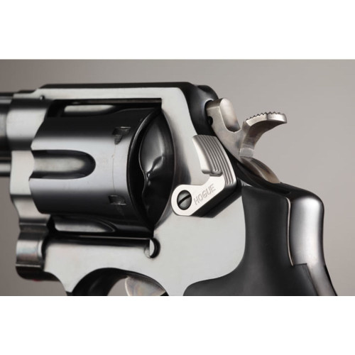 Enhance your Smith & Wesson K/L/N Frame Revolver with the Hogue Short Cylinder Release in Stainless (00684). Crafted from durable stainless steel, this premium accessory improves functionality and ergonomics, providing a comfortable shooting experience. Upgrade your revolver today for enhanced performance.