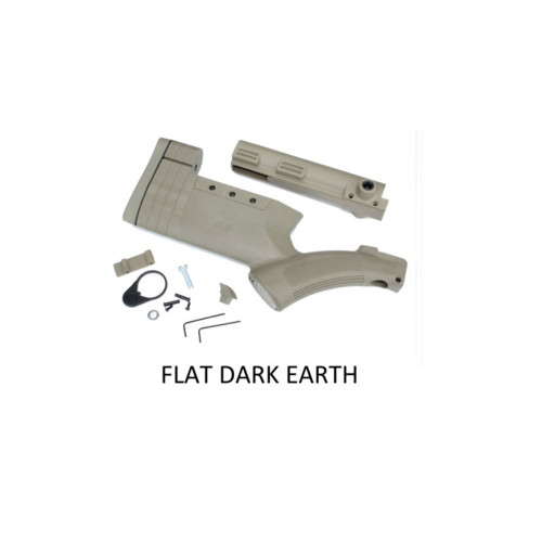 Enhance your rifle with the Thordsen Customs Enhanced FRS-15 Gen III Stock Kit in Flat Dark Earth (FDE). Designed for superior functionality and compliance, this stock kit offers enhanced control and comfort. Upgrade your firearm today!