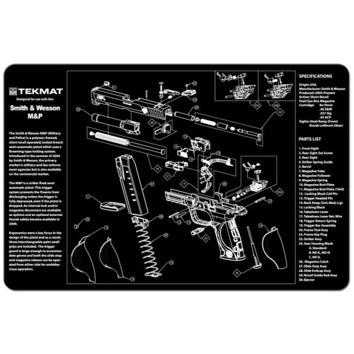 TEKMAT S&W M&P - 11X17IN