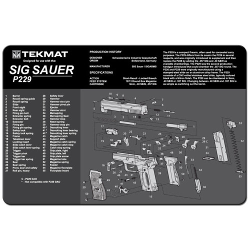 TEKMAT SIG SAUER P229 - 11X17IN