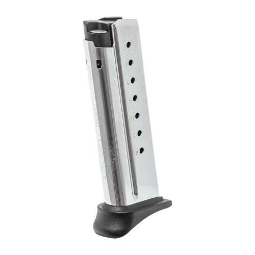 Enhance your Springfield Armory XD-E Series with this 8-round 9mm Luger magazine featuring a pinky extension for improved grip. Crafted from stainless steel, this durable magazine offers reliability and smooth feeding, perfect for extended shooting sessions.