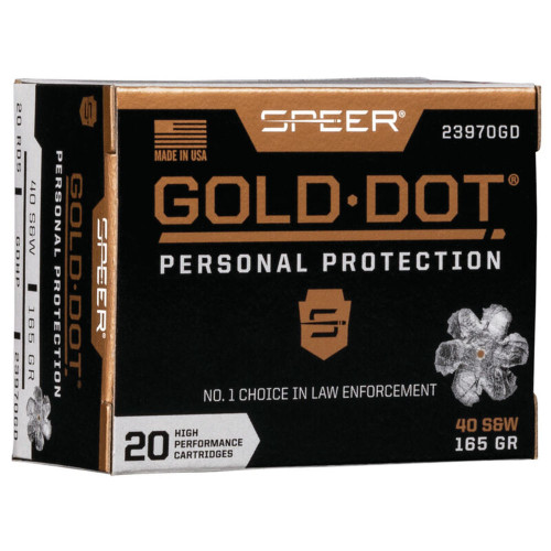 GOLD DOT 40 SW 165GR HP 20/BX