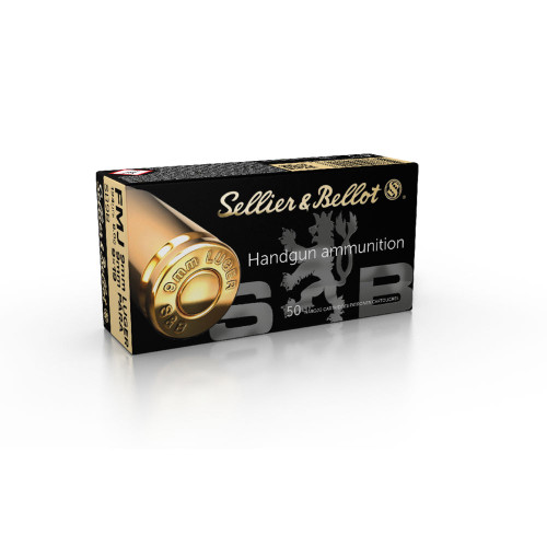 Get the Sellier & Bellot 9mm Luger Ammunition FMJ 124 Grains 50 Rounds for your shooting needs. These high-quality rounds feature a full metal jacket design and weigh 124 grains, ensuring reliable performance and accuracy. Stock up on this reliable ammo today!