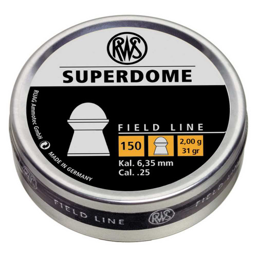 RWS PREM PLTS SUPERDOME .25 CAL 150CT