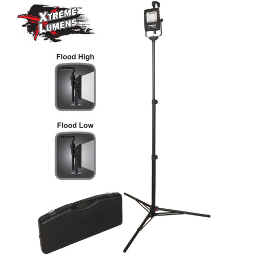 Illuminate your surroundings with the Nightstick Rechargeable LED Scene Light Kit. This versatile lighting solution includes a 6' tripod and travel case for easy portability. Enjoy powerful illumination, durability, and reliability in any environment. Perfect for professionals and outdoor enthusiasts.