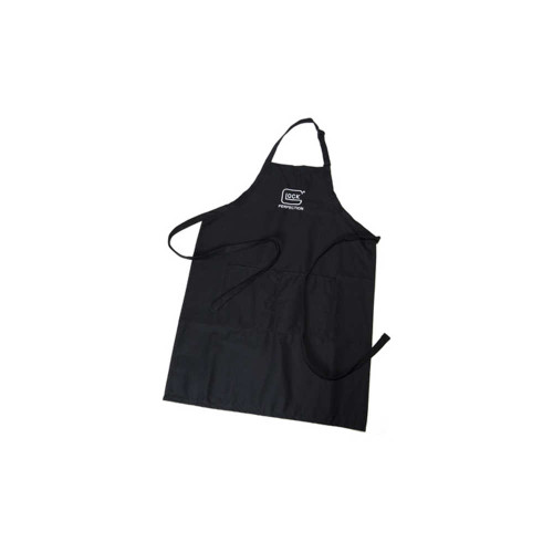Discover the durable Glock Armorers Apron in Black, designed for firearm maintenance and assembly. Features adjustable straps, multiple pockets, and reliable protection against oil and debris.