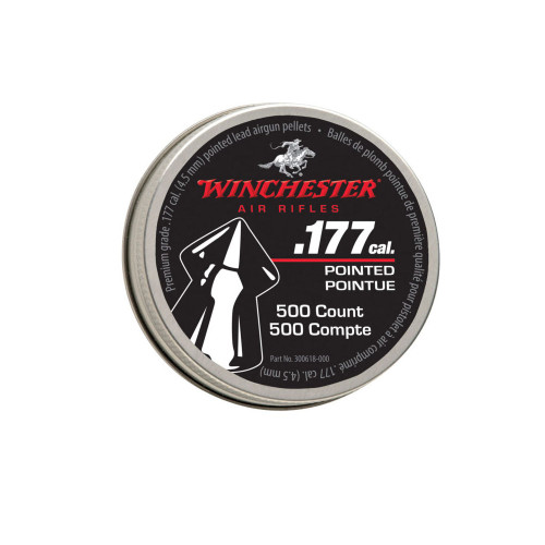Discover the exceptional accuracy and penetration of Winchester .177 Pointed Pellets. These high-quality airgun ammunition options are perfect for target shooting and small game hunting. With their precision craftsmanship and reliable flight characteristics, Winchester .177 Pointed Pellets deliver outstanding performance and consistency.