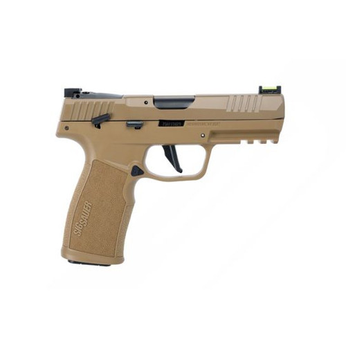 Discover the SIG SAUER P322 22LR Pistol in coyote finish. With a 4" barrel and 20-round capacity, it combines accuracy with style. Ideal for target practice and self-defense.