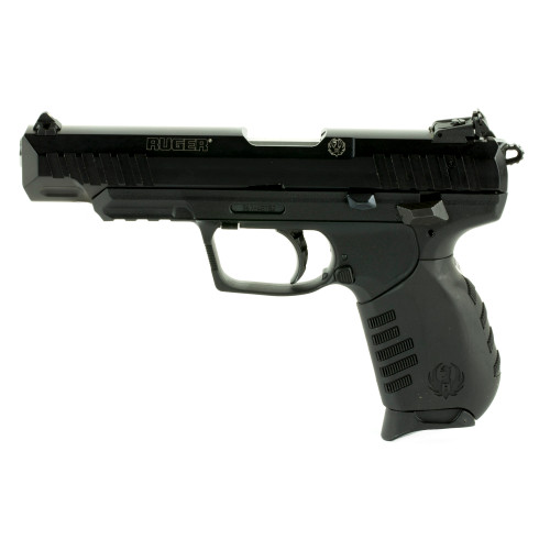 Discover the Ruger SR22, a Double Action/Single Action semi-automatic pistol offering exceptional versatility and reliability. Featuring a polymer frame, 4.5-inch barrel, and sleek anodized finish in black, this full-size firearm ensures precise handling and modern aesthetics. With adjustable 3-dot sights, comfortable rubber grip, and a capacity of 10 rounds, it's perfect for training, plinking, and recreational shooting.