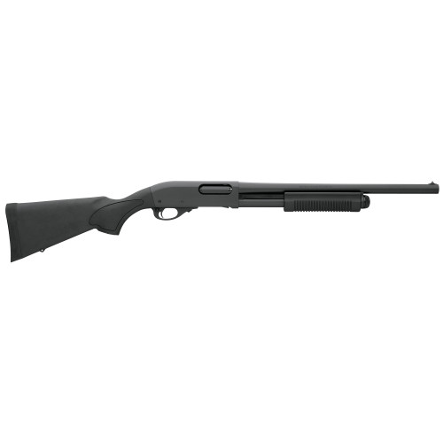 Enhance your tactical arsenal with the Remington 870 Tactical Pump Shotgun. Featuring a 12-gauge, 3-inch chamber, 18-inch barrel, and RemChoke system, this shotgun delivers reliability and versatility in any situation. With a matte blued finish, black synthetic stock, and bead sight, it offers optimal performance for right-handed shooters.