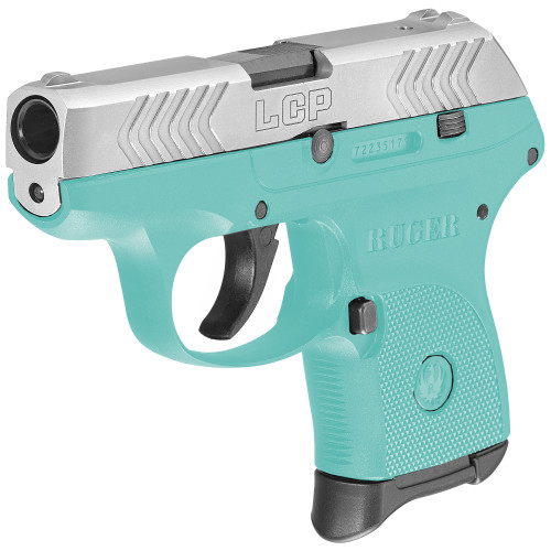 Discover the Ruger LCP .380 ACP TALO Edition in Turquoise/Stainless Steel. This limited edition pistol offers style and reliability in one package. Perfect for concealed carry, it's a unique blend of elegance and defense.