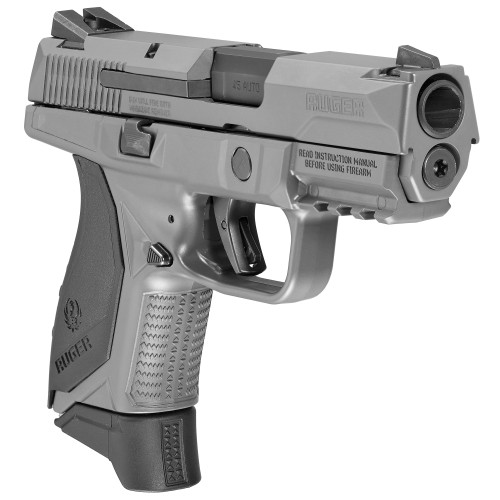 Discover the Ruger American Compact .45 ACP Pistol in Gray (Model 8649) - a reliable and powerful firearm ideal for personal defense and concealed carry. With its sleek gray finish, ergonomic design, and superior performance, this Ruger pistol offers the perfect balance of power and portability.