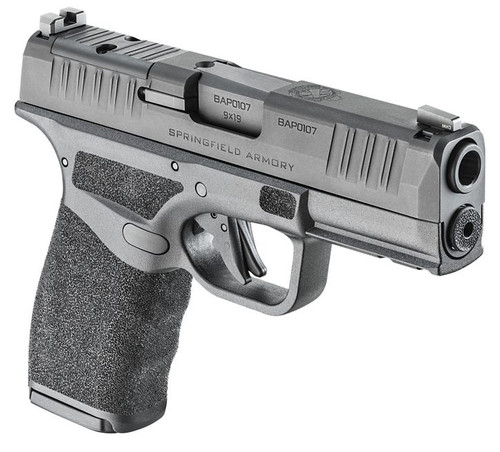 Discover the Springfield Armory Hellcat Pro OSP 9mm with a 3.7" barrel and 10-round capacity. This compact powerhouse is optic-ready for enhanced accuracy and features an adaptive grip texture for a secure hold. Perfect for concealed carry and personal defense.