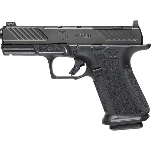 Discover the Shadow Systems MR920 9mm Pistol with a 4" barrel and front night sights in black. Engineered for precision and reliability, this pistol is perfect for self-defense or target shooting.