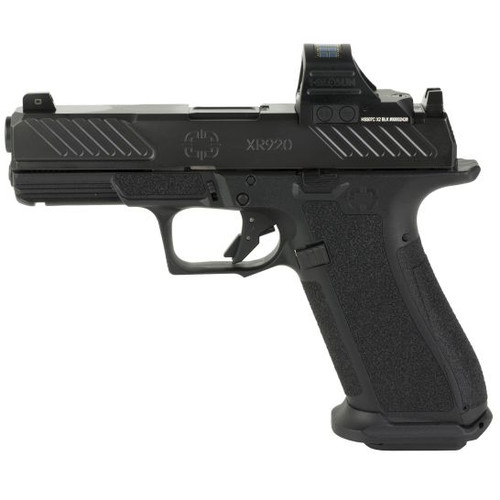 Discover the SHADOW SYSTEMS XR920 9MM PISTOL with a 4.5" barrel and front night sights in sleek black. Elevate your shooting experience with this high-performance handgun. Perfect for personal defense or competitive shooting.