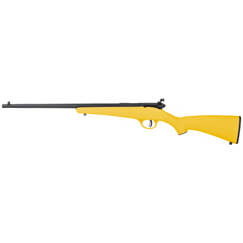 Discover the Savage Arms Rascal (Yellow) 22 LR Bolt Action Rimfire Rifle – a single-shot wonder with industry-leading safety features. Elevate your shooting skills with a 16.11" barrel, AccuTrigger, and adjustable peep sights. Perfect for beginners and seasoned shooters alike.