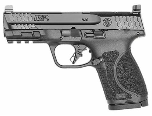 The Smith & Wesson M&P M2.0 Compact No Manual Safety 9mm Pistol in Blue/Black is a reliable and accurate firearm designed for concealed carry. With a 4" barrel and 15+1 round capacity, it offers excellent performance in a compact size. Perfect for self-defense, its intuitive operation and lack of a manual safety make it a trusted choice for personal protection.