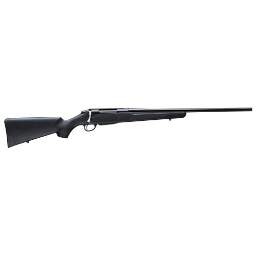 Discover precision and reliability with the Tikka T3x Lite 300 WSM Bolt Action Rifle (JRTXE341). Featuring a 24.3" Cold Hammer Forged Barrel, 1:11 Twist, and Blue Finish, this rifle ensures 1 MOA accuracy. The widened angular ejection port enhances cartridge feeding. Explore the enhanced recoil pad, synthetic stock, and single-stage adjustable trigger for an unparalleled shooting experience.