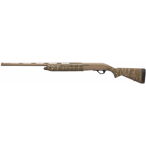 Discover the Winchester SXP Hybrid Hunter Pump Action Shotgun. Boasting a 12-gauge 26" barrel, MOBL Camo Synthetic Stock, and FO Front Sight for precision shooting. Order now with the eye-catching Permacote FDE Finish.