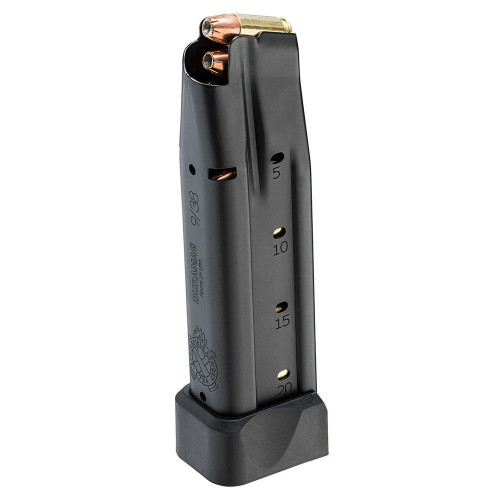 Upgrade your 1911 pistol with the Springfield Armory Prodigy 1911 DS 20 Round Double Stack Magazine. Engineered for precision and durability in 9mm Luger Steel (PH6920). Experience reliable feeding and reduced reloads for an exceptional shooting performance.