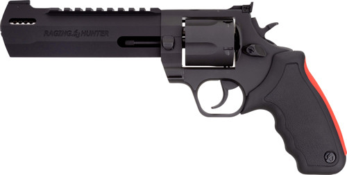 Explore the Taurus Raging Hunter 6.75" .357 Magnum and .38 Special +P Revolver, featuring a durable matte black oxide finish. Discover its powerful performance and precision.