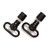 QD100 BL 1IN PSH BTN SLING SWIVEL SET