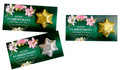 Pink On Green Personalised Star Card
