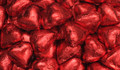 Red Foil Covered Chocolate Hearts