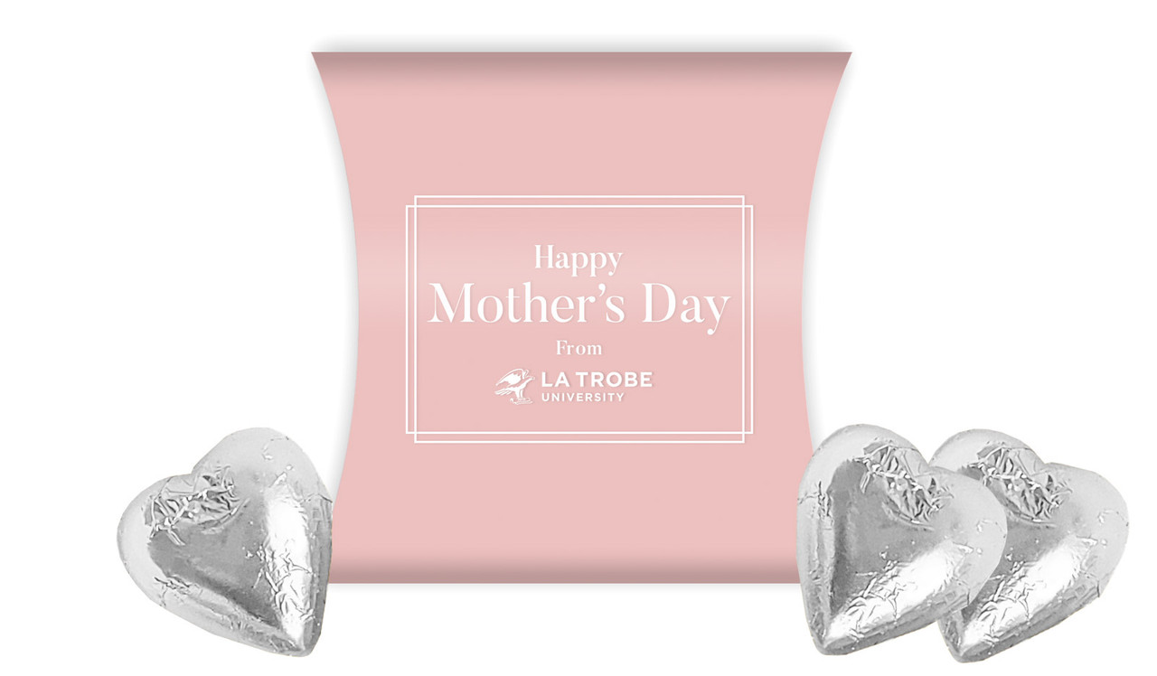 Simple Pink Mothers Day Personalised Pillow Boxes