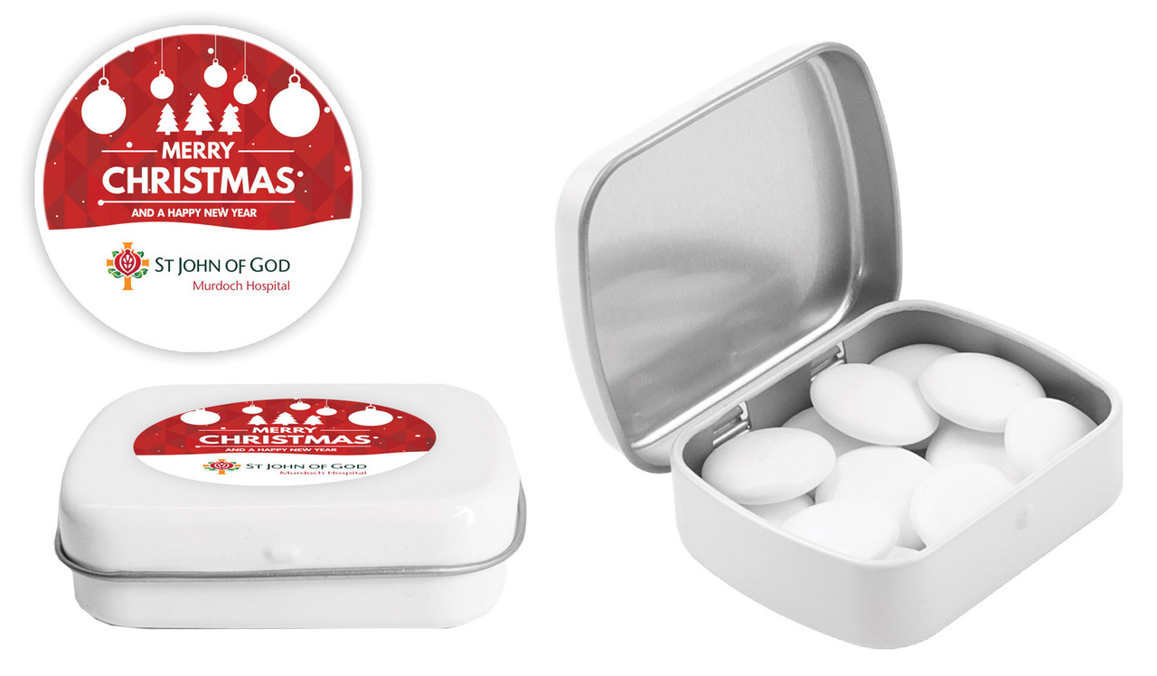 Mint Tin with Shaped Mints - Heart