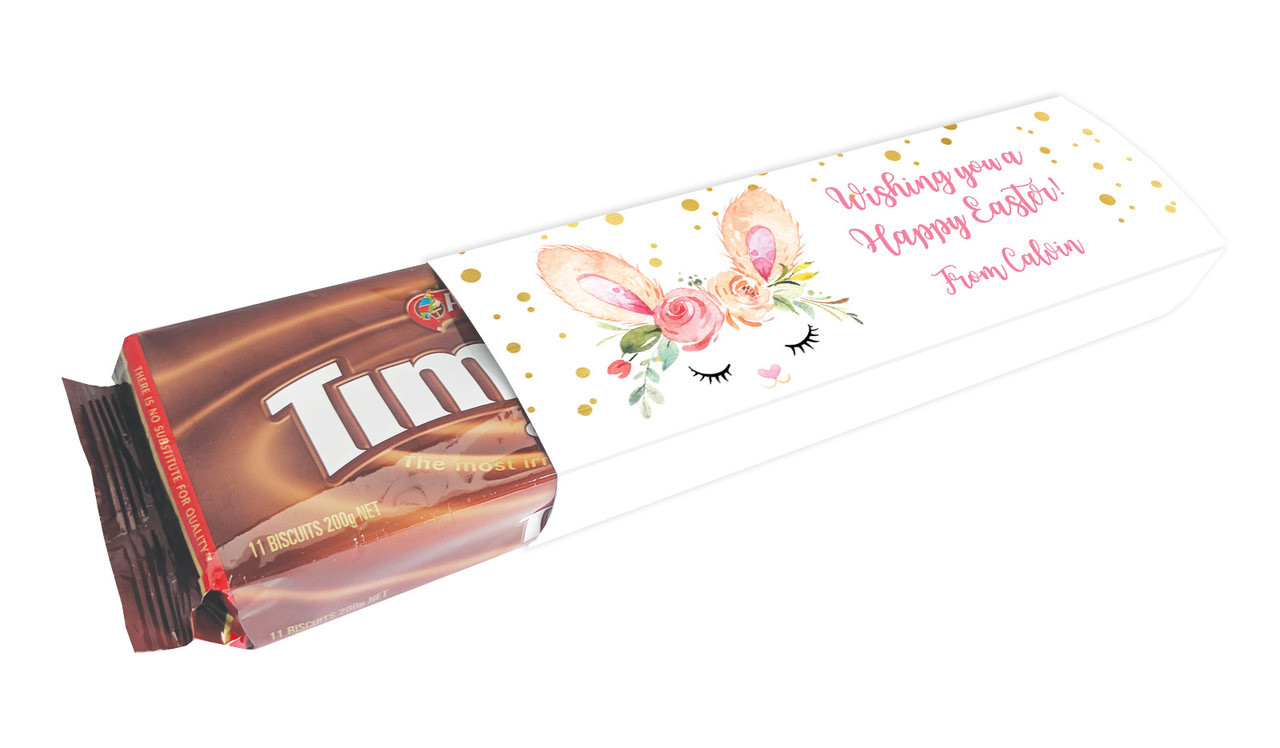 Bunny Face Personalised Packet Of TimTams TM