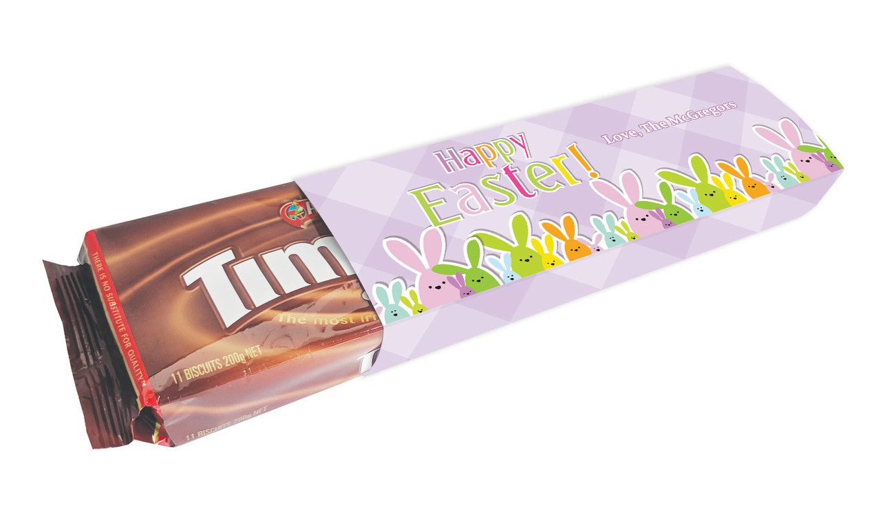 Fluffle Of Bunnies Personalised Packet Of TimTams TM