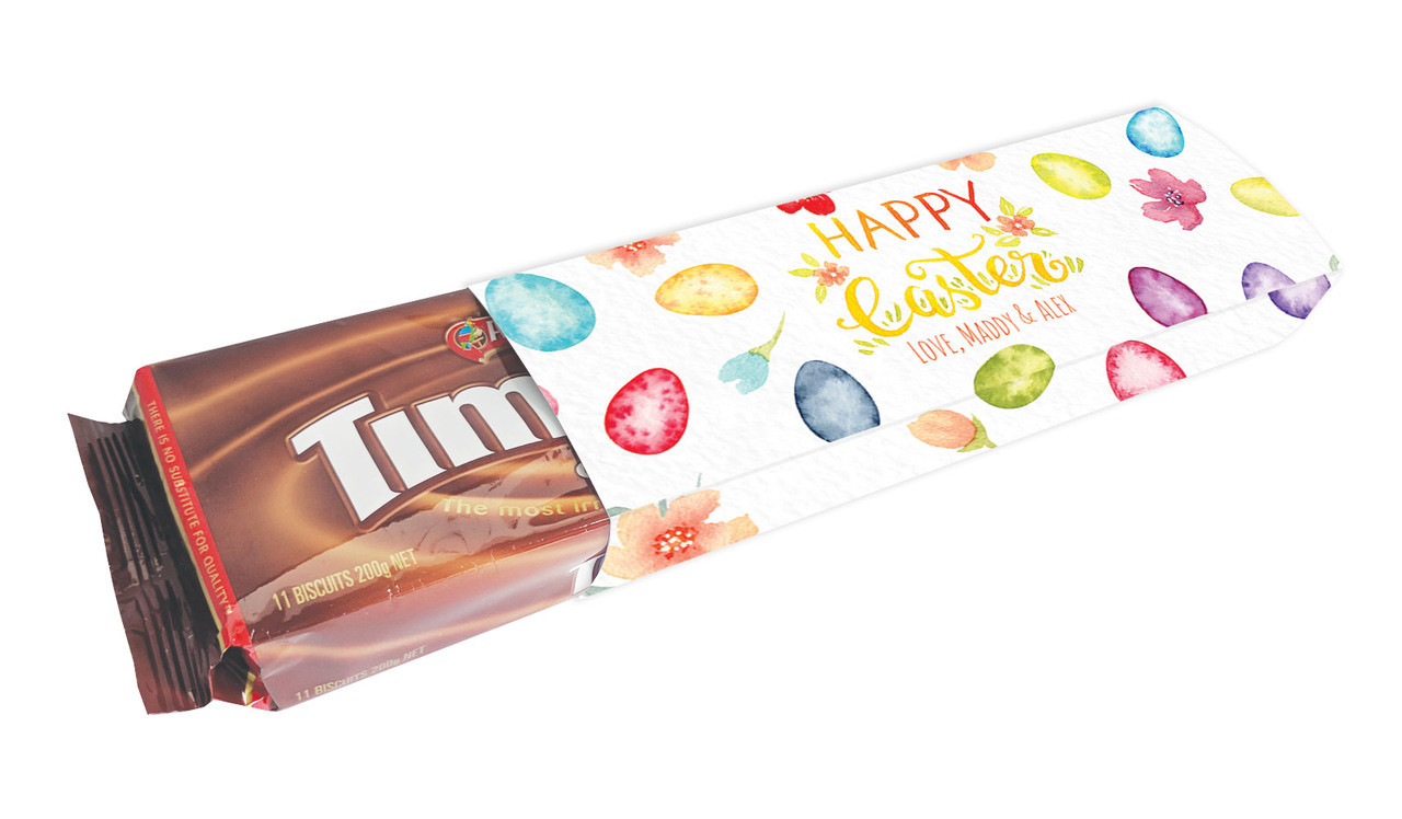 Watercolour Eggs Personalised Packet Of TimTams TM