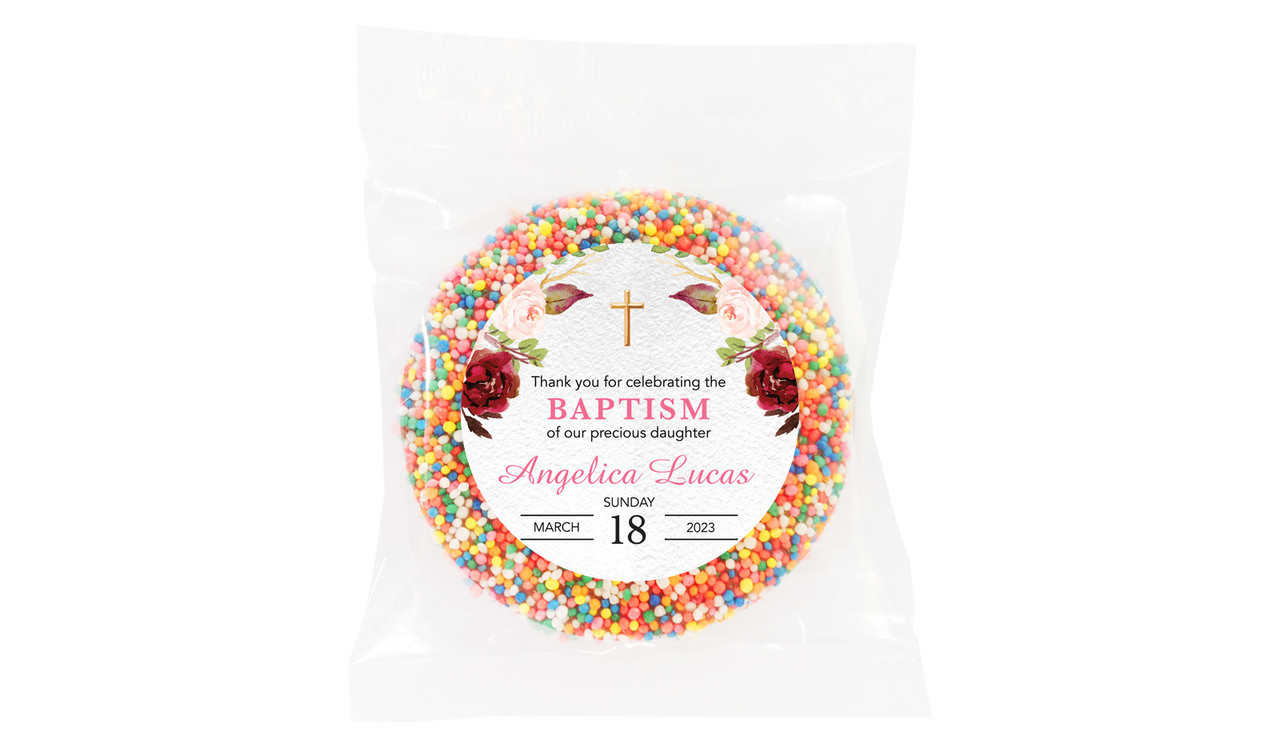 Pink Masala Personalised Christening Freckle