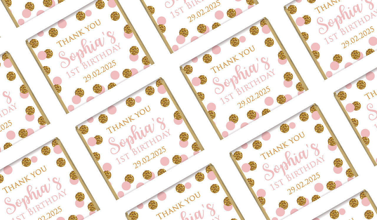 Confetti In Pink And Gold