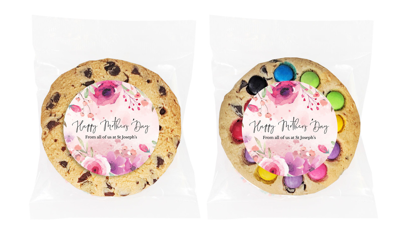 Floral Watercolour Mother's Day Personalised Day Cookie
