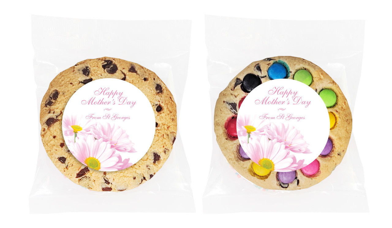 Pink Daisies Mother's Day Custom Day Cookie