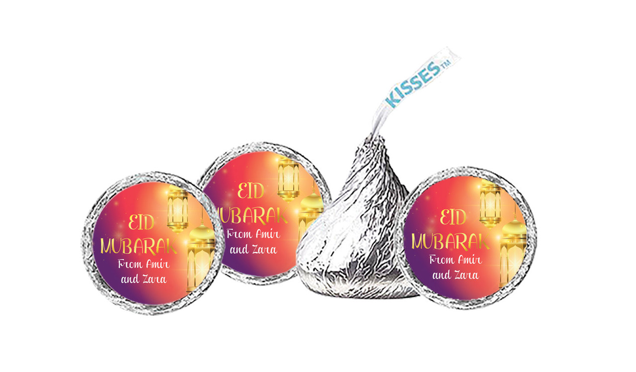 Early Sunrise Eid Mubarak Personalised Hershey's Kisses