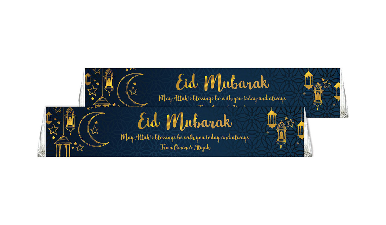 Gold On Navy Toblerone Eid Mubarak Chocolates 50g