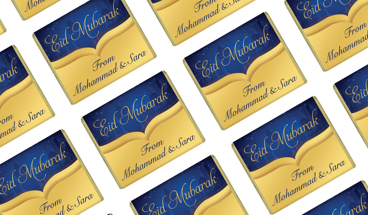 Gold City Personalised Eid Mubarak Mini Chocolates