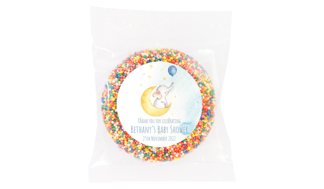 Elephant Moon Baby Shower Giant Chocolate Freckle