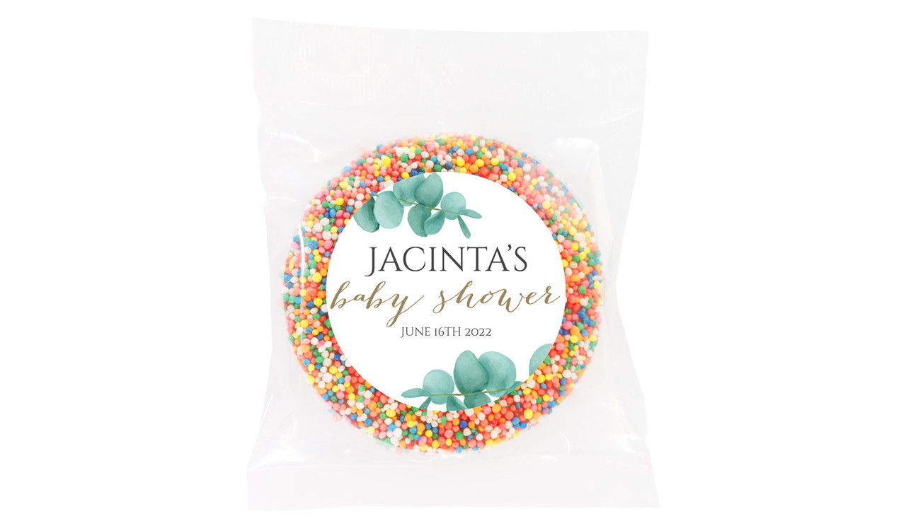 Eucalyptus Baby Shower Giant Chocolate Freckle