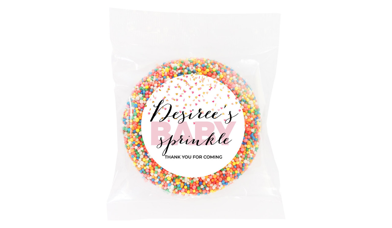 Sprinkle Confetti Baby Shower Giant Chocolate Freckle