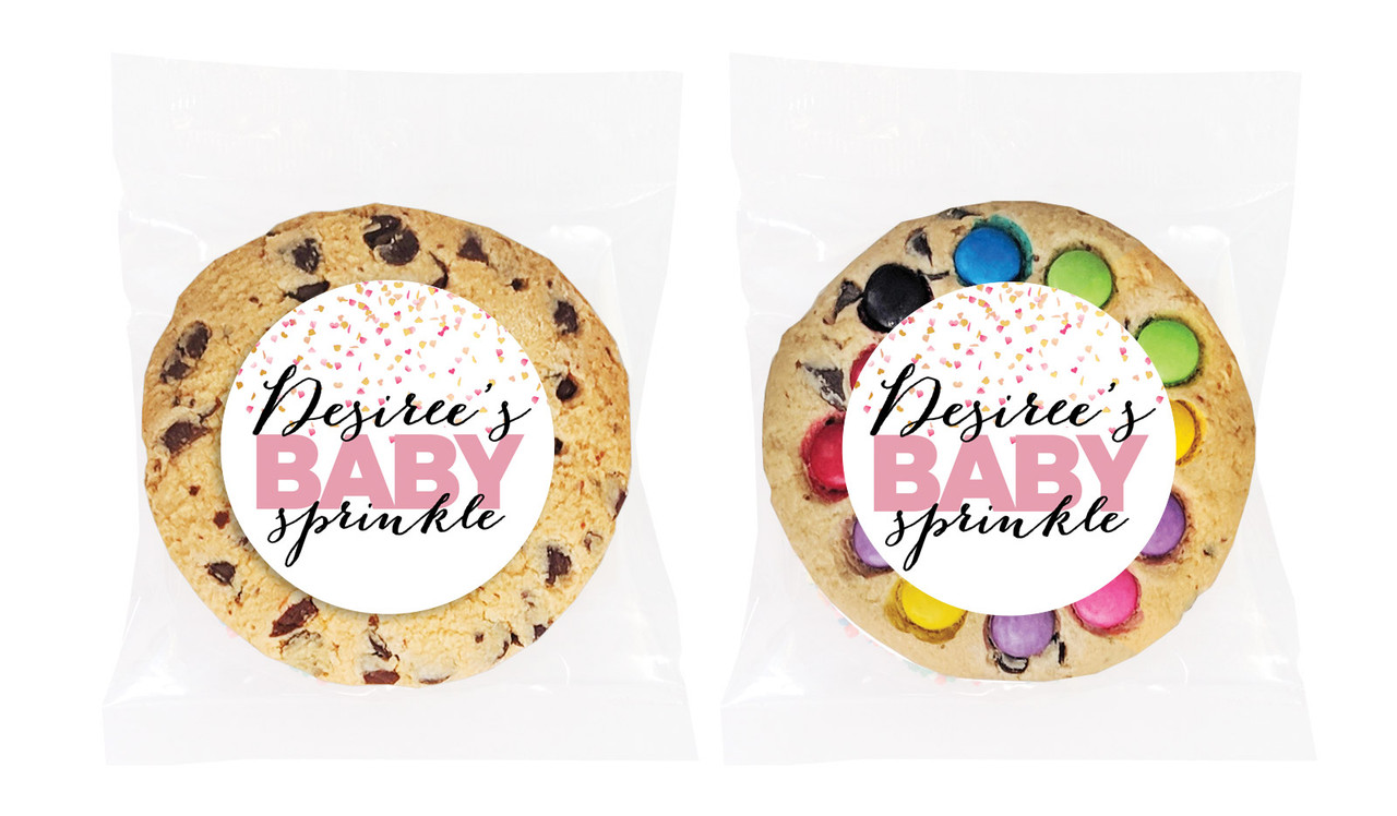 Sprinkle Confetti Baby Shower Cookie